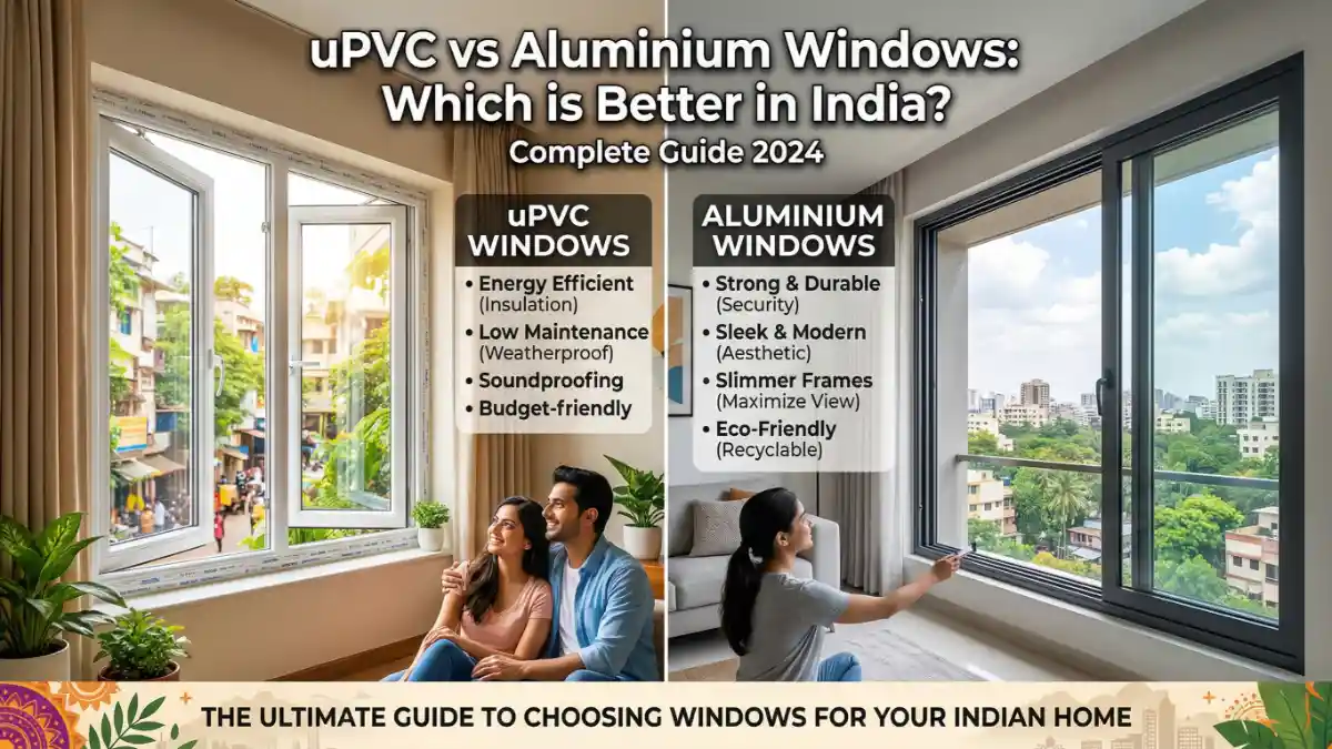 uPVC vs Aluminium Windows – Which is Better in India Complete Guide